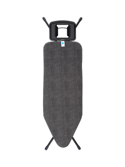 Brabantia Extra Large Ironing Board, Denim Black, L124 x W45cm, Denim Black