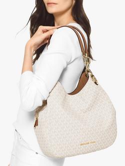 MICHAEL Michael Kors Lillie Logo Large Shoulder Bag - view 2, Vanilla