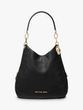 MICHAEL Michael Kors Lillie Large Leather Shoulder Bag, Black