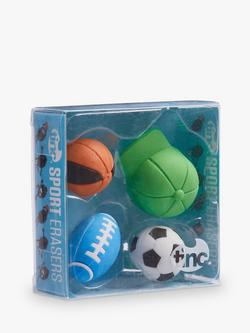 Tinc Scented Sport Erasers, Set of 4, Multi