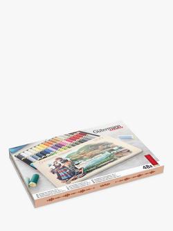Gütermann creativ Large Nostalgic Sewing Tin with Sew-All Thread,100m, Pack of 48, Multi - view 2, Multi