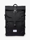 Sandqvist Bernt Recycled Roll-Top Backpack, Black