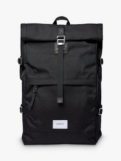 Sandqvist Bernt Recycled Roll-Top Backpack, Black