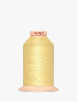Gütermann creativ Tera 180 Sewing Thread, 2000m, Yellow Light