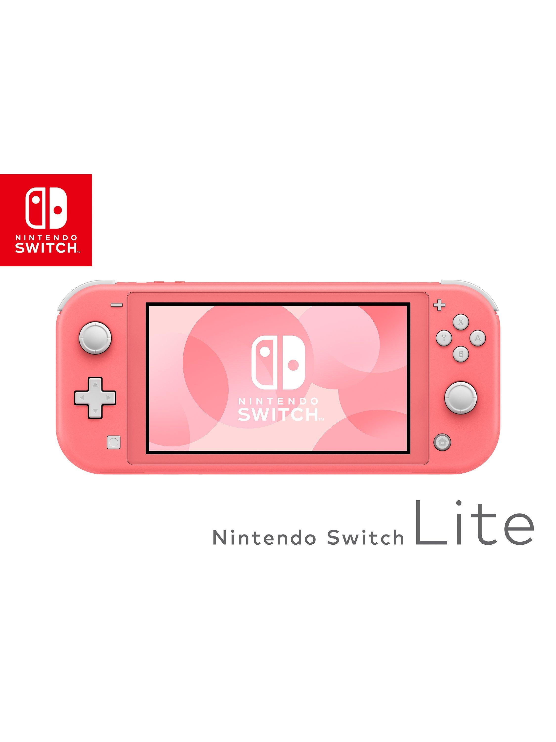 Pink Coral Switch Lite 32gb + games, case & more offers