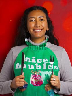 Talking Tables Christmas Dinner Bibs - view 2, Multi