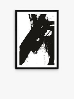 Brookpace Lascelles 'Nero 4' Framed Print & Mount, 76 x 56cm, Black, Black