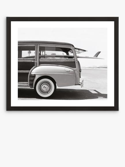 Brookpace Lascelles 'Loaded Wagon 1' Framed Print & Mount, 56 x 66cm, Black/White, Black/White