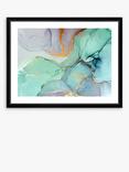 Brookpace Lascelles 'Marble 1' Framed Print & Mount, 66 x 86cm, Green