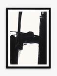 Brookpace Lascelles 'Nero 3' Framed Print & Mount, 76 x 56cm, Black