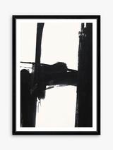 Brookpace Lascelles 'Nero 3' Framed Print & Mount, 76 x 56cm, Black