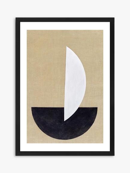Brookpace Lascelles 'Geometry 3' Framed Print & Mount, 76 x 56cm, Brown, Brown