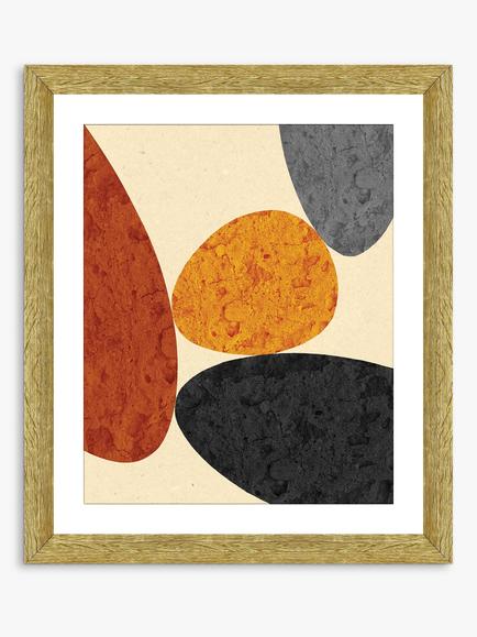 Brookpace Lascelles 'Desert Rocks 4' Framed Print & Mount, 56 x 46cm, Brown/Multi, Brown/Multi