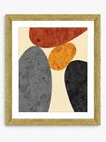 Brookpace Lascelles 'Desert Rocks 1' Framed Print & Mount, 56 x 46cm, Brown/Multi