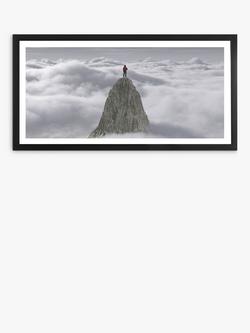 Brookpace Lascelles 'Summit' Framed Print & Mount, 56 x 101.5cm, White, White