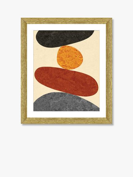 Brookpace Lascelles 'Desert Rocks 6' Framed Print & Mount, 56 x 46cm, Brown/Multi, Brown/Multi