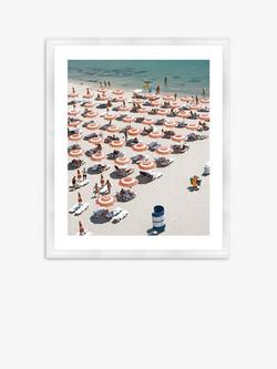 Brookpace Lascelles 'Beach Brella 1' Framed Print & Mount, 56 x 66cm, Multi, Multi