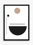 Brookpace Lascelles 'Geometry 2' Framed Print & Mount, 76 x 56cm, Natural