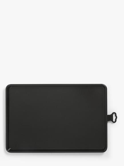 John Lewis Professional Non-Stick Carbon Steel Baking Tray, 39cm, Black