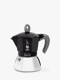 Bialetti Moka Induction Stove-top Espresso Coffee Maker, Black, Black