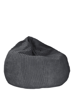 rucomfy Slouchbag Jumbo Cord Bean Bag, Slate Grey
