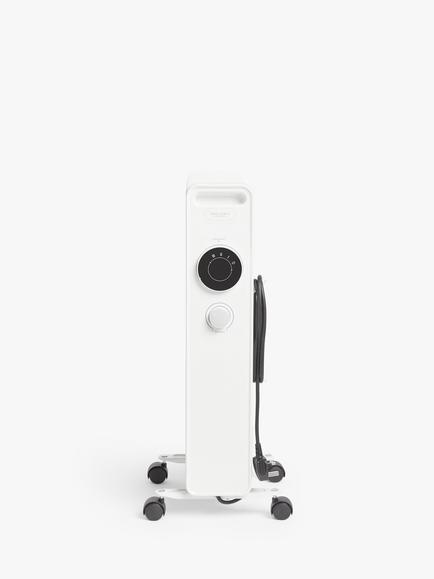 John Lewis Analogue Oil Radiator - view 2, White
