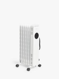 John Lewis Digital Oil Radiator, White