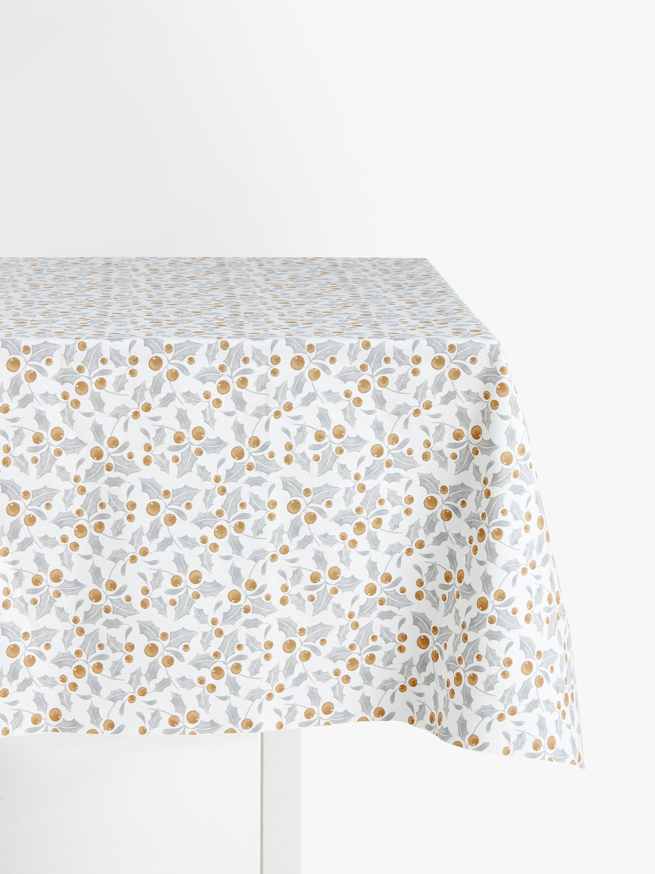 John Lewis Classic Holly PVC Tablecloth Fabric