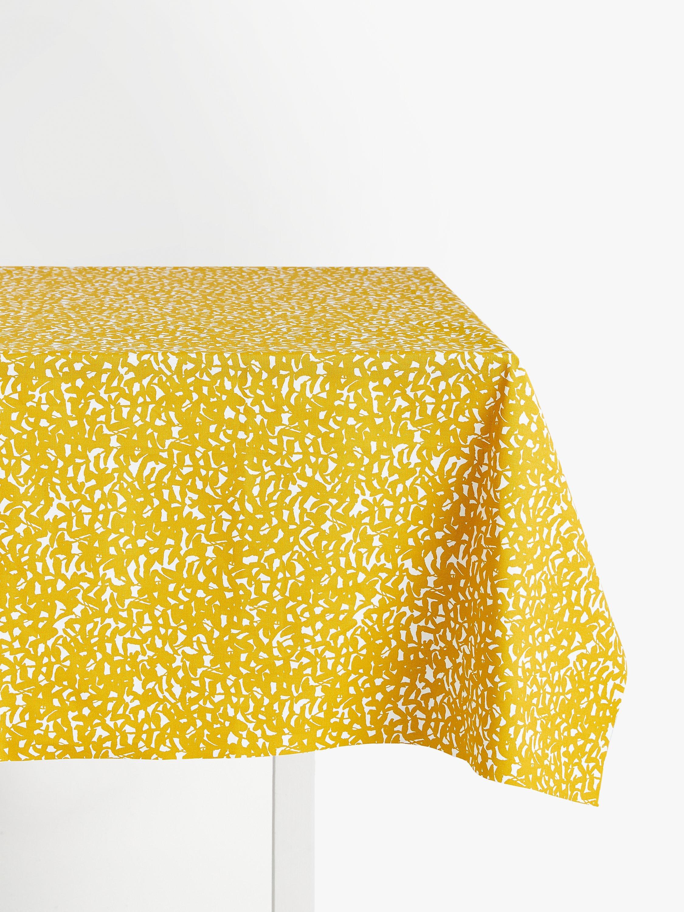 John Lewis Lennox PVC Tablecloth Fabric, Mustard