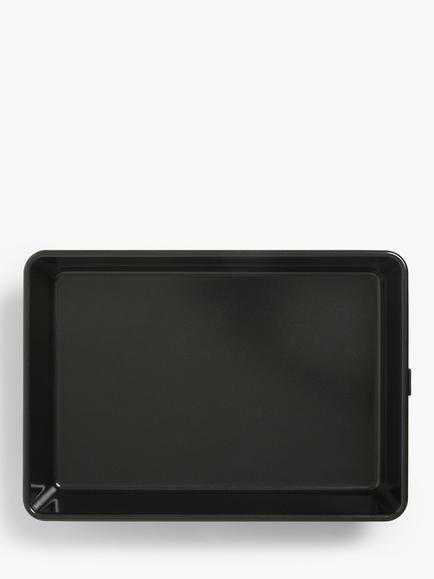 John Lewis Professional Non-Stick Carbon Steel Roaster, 34cm, Black