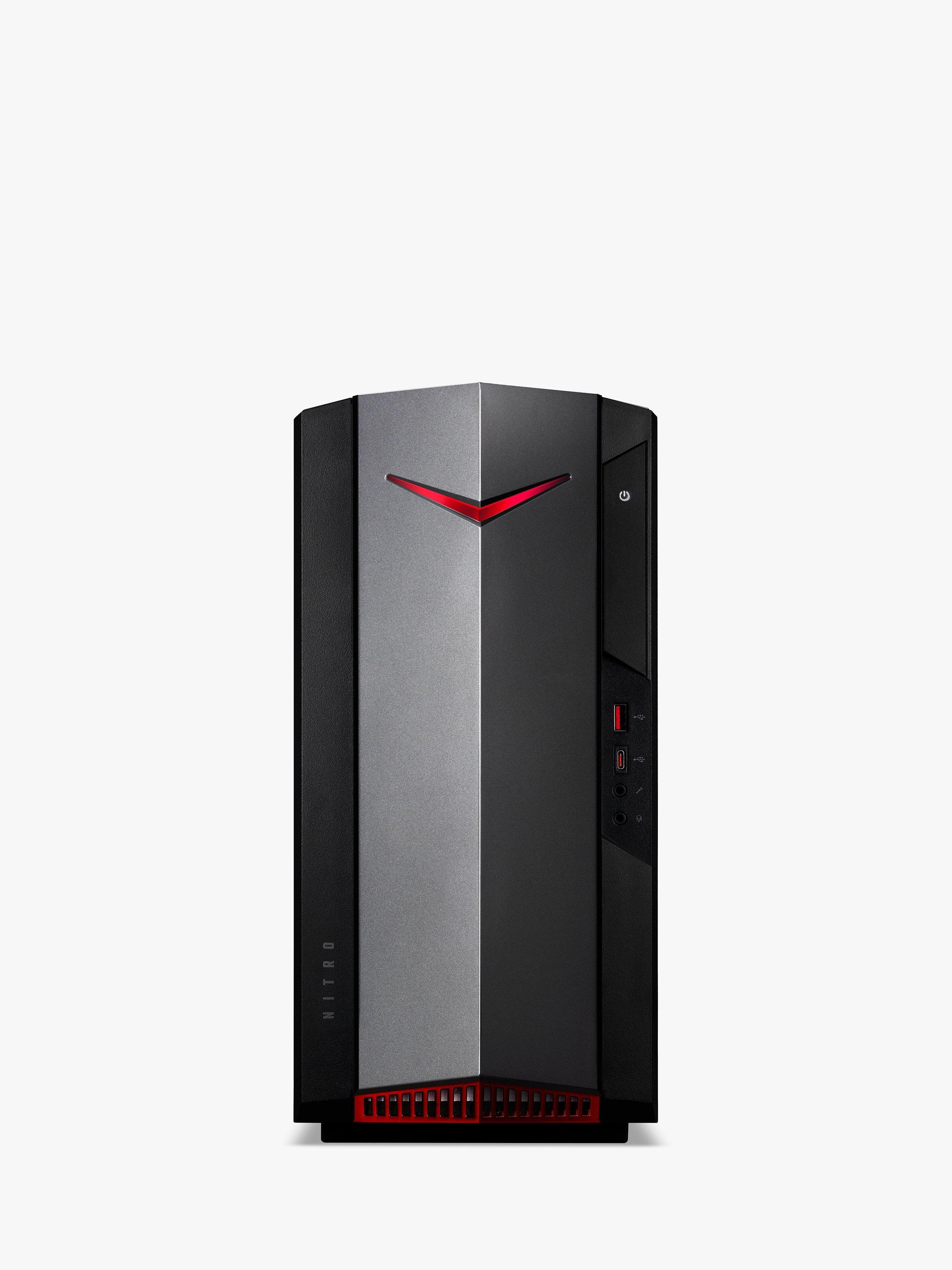 Acer N50-110 R53500 Desktop PC, AMD Ryzen 5 Processor, 8GB RAM, 1TB HDD + 256GB SSD, Black