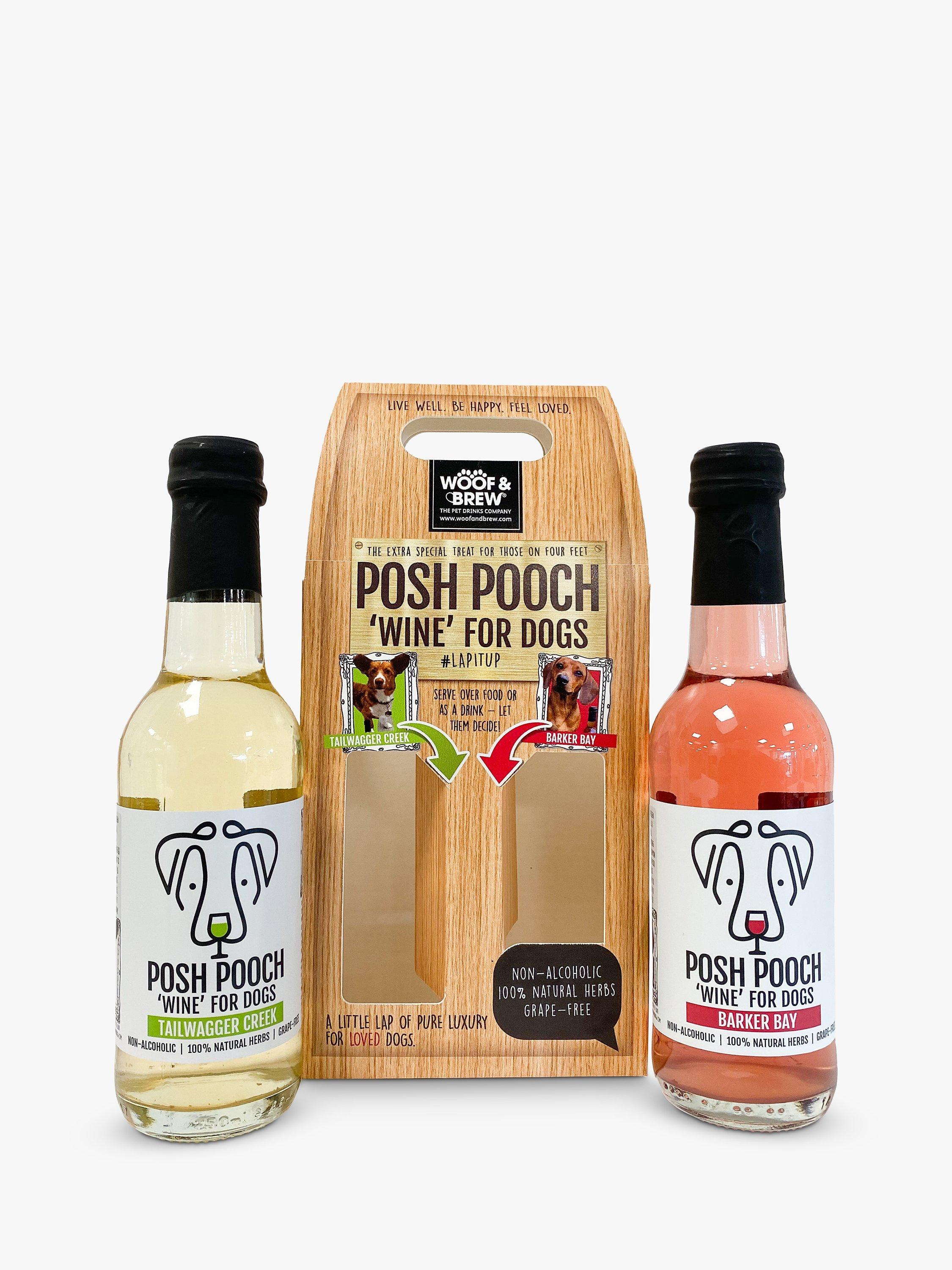 WOOF & BREW Posh Pooch Dog Wine Duo