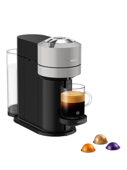 Nespresso Vertuo Next Coffee Machine by KRUPS, Light Grey