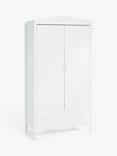 John Lewis Cloud Double Wardrobe, White