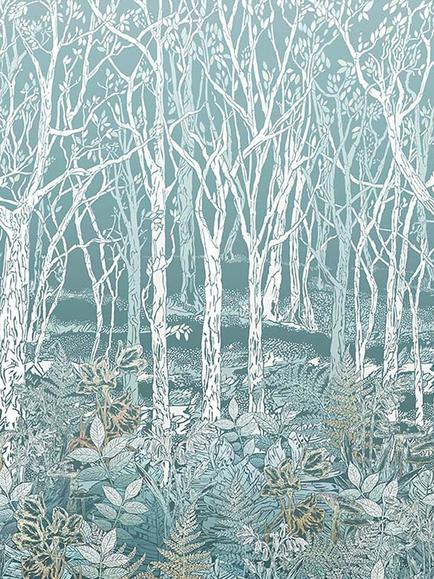 Osborne & Little Sylvania Wallpaper Panel Set, Multi W7457-01