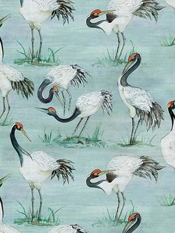Osborne & Little Cranes Wallpaper, Blue W7456-02