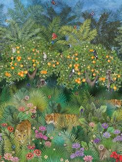 Matthew Williamson Tiger Grove Wallpaper Panel Set, W7492-01, Multi W7492-01