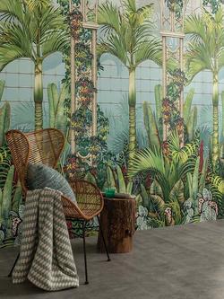 Osborne & Little Palm House Wallpaper - view 2, Blue W7452-02