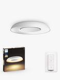 Philips Hue White Ambiance Still LED Smart Semi Flush Ceiling Light with Bluetooth and Dimmer Switch