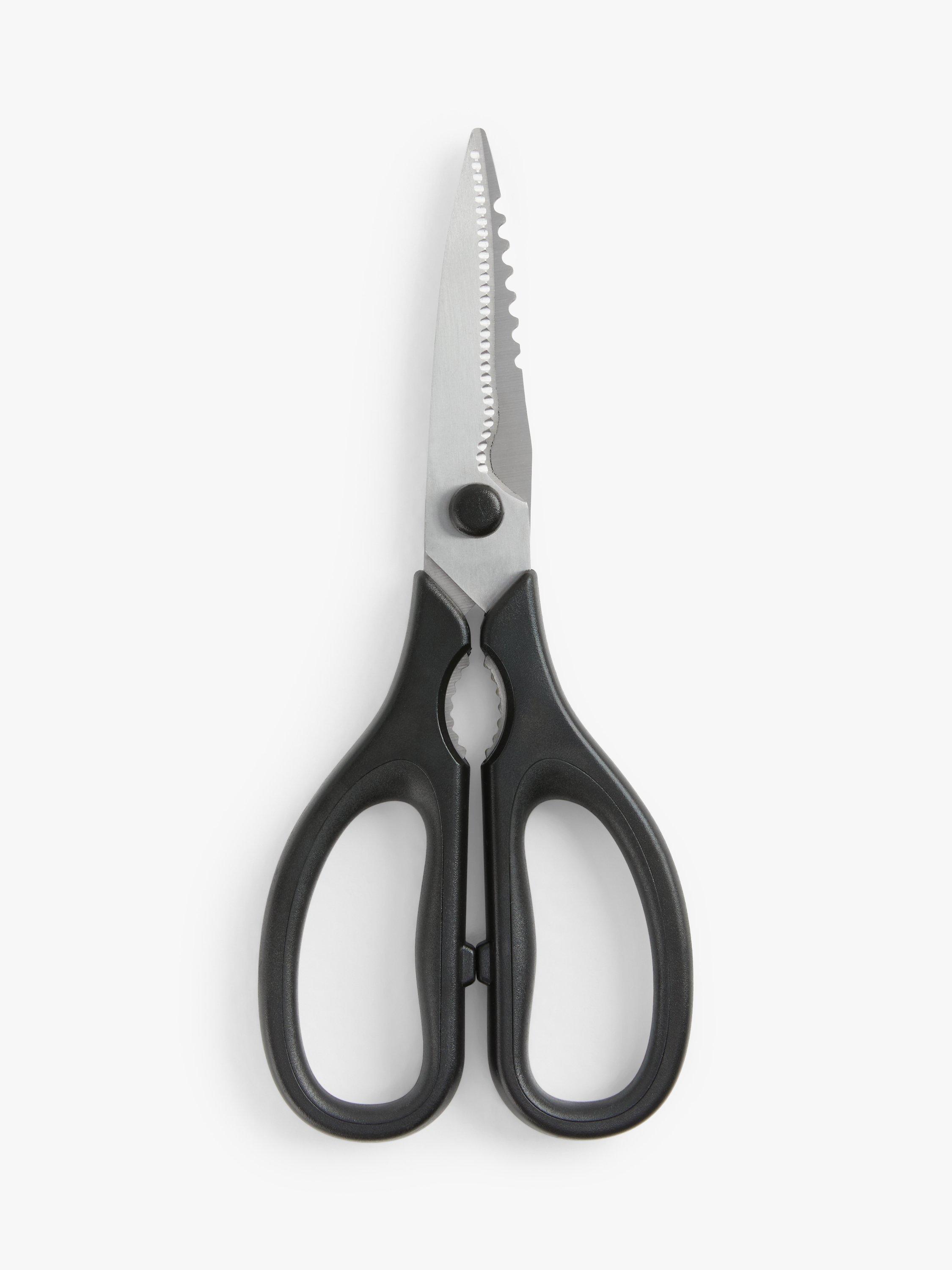 John Lewis ANYDAY Stainless Steel Kitchen Scissors, 8cms, Black