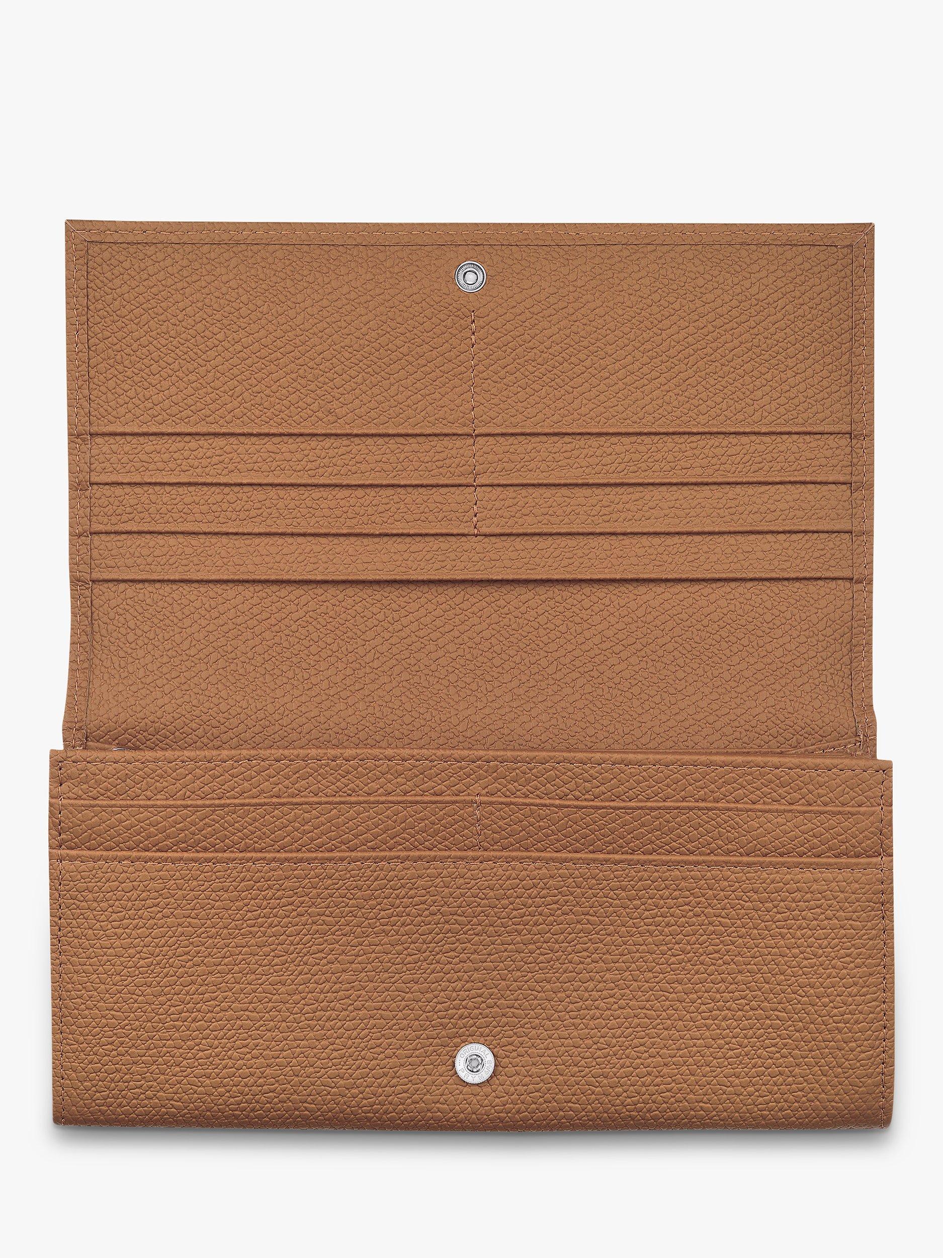 Product image 2 of 2, which shows Longchamp Roseau Leather Continental Wallet, Natural