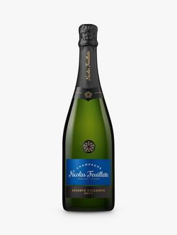 Nicolas Feuillatte Brut Champagne and 2 Glasses Set, 75cl - view 2, Multi