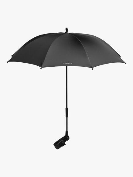 John Lewis ANYDAY Universal Pushchair Parasol, Black, Black