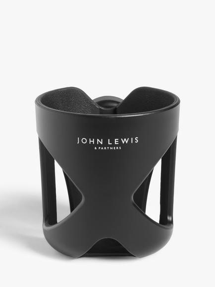 John Lewis ANYDAY Pushchair Cup Holder, Black, Black