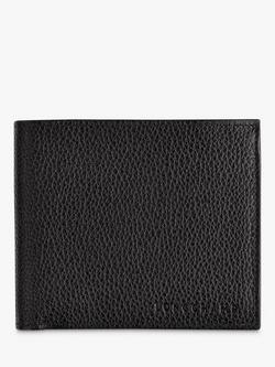 Longchamp Le Foulonné Slim Leather Wallet, Black