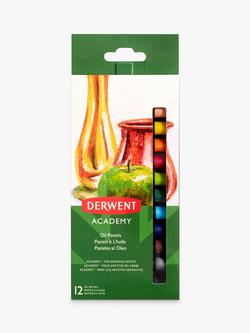 Derwent Academy Oil Pastels, Pack of 12, Multi