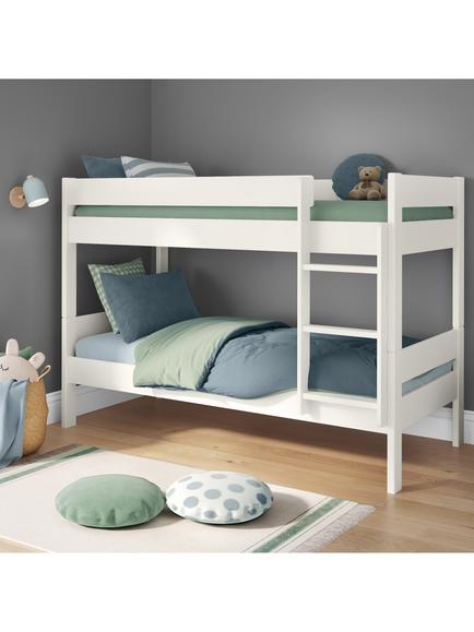 Stompa Compact Detachable Bunk Bed, Single, White, White