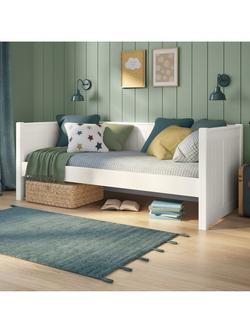 Stompa Classic Children's Day Bed Frame, Single, White, White