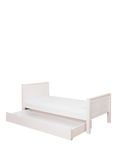 Stompa Classic Child Compliant Bed Frame with Trundle Drawer, Single, White