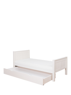 Stompa Classic Child Compliant Bed Frame with Trundle Drawer, Single, White - view 2, White